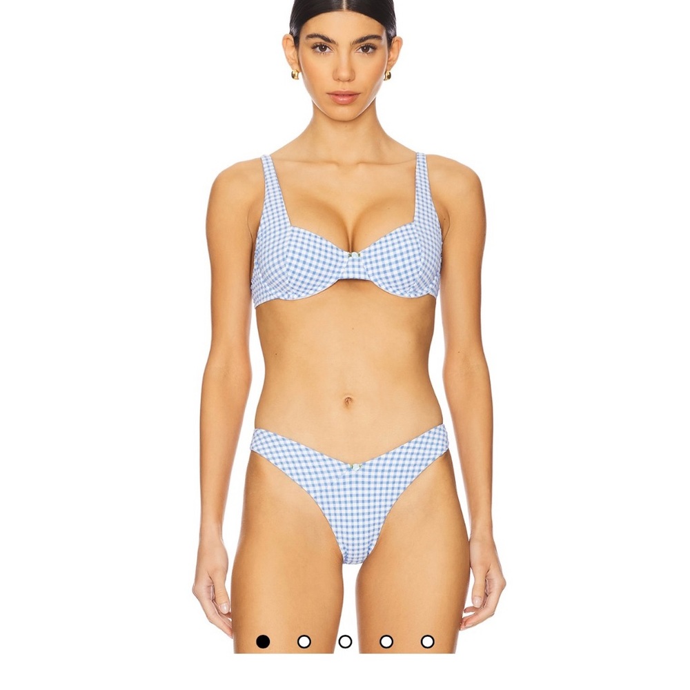 Tularosa Blue and White Bikini Set